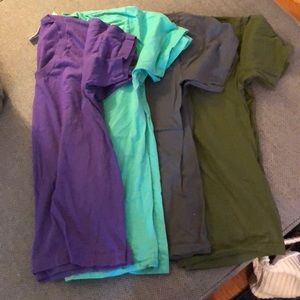 Lot of 5 American apparel v-neck unisex t-shirts